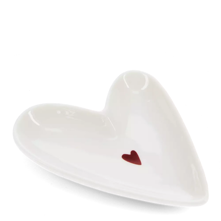 Ceramic Heart Trinket Dish