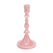 Enamel Candlestick in Pink 19cm