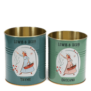 Retro Style Storage Tins Medium - Various Designs