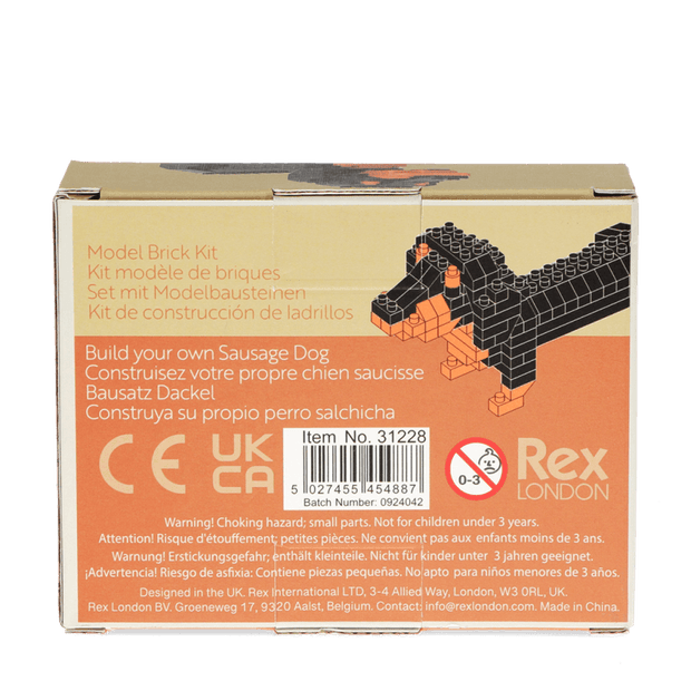 Build Your Own Model Brick Kit - Sausage Dog