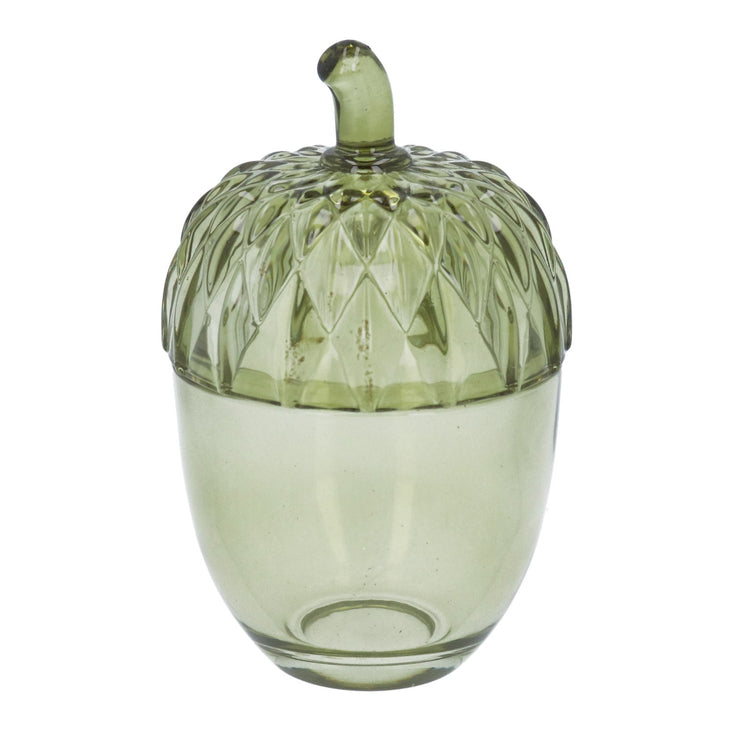 Glass Acorn Trinket Pots