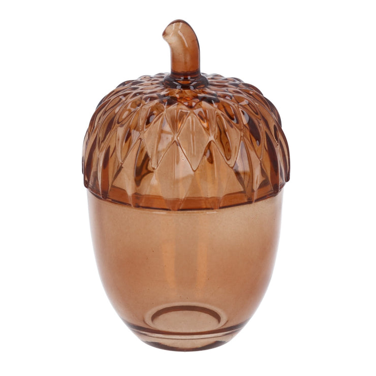 Glass Acorn Trinket Pots
