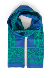 Rue Lightweight Scarf - Blue & Green