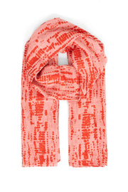 Soraya Lightweight Scarf - Red Pink Tie Dye