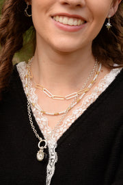 My Doris Silver Charm Necklace