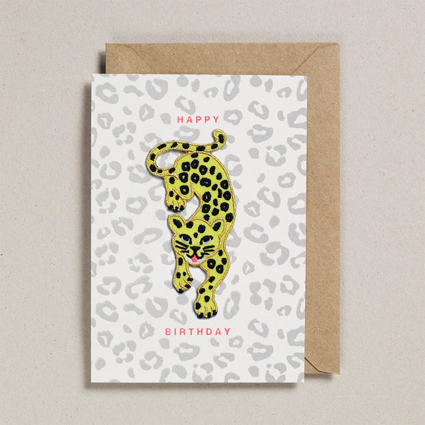 Petra Boase Iron On Patch Card  - Leopard