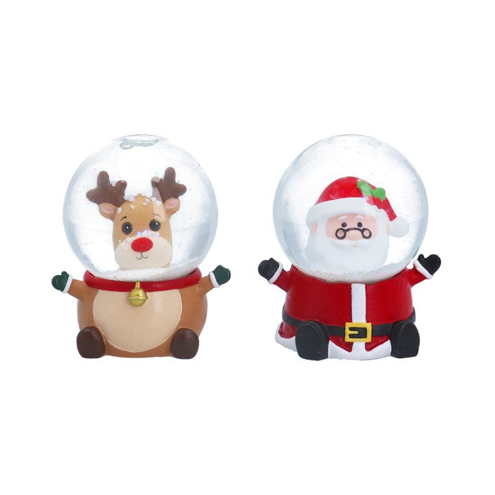 Mini Snow Domes - Reindeer or Santa