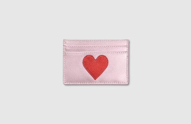 Mabel Sheppard Card Holder - Pink Heart