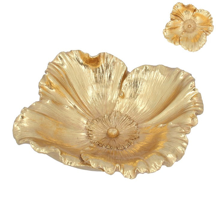 Gold Flower Bowl Ornament