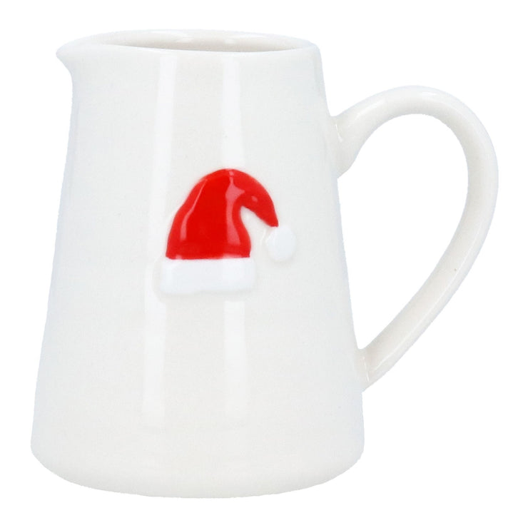 Stoneware Mini Jug - Santa Hat