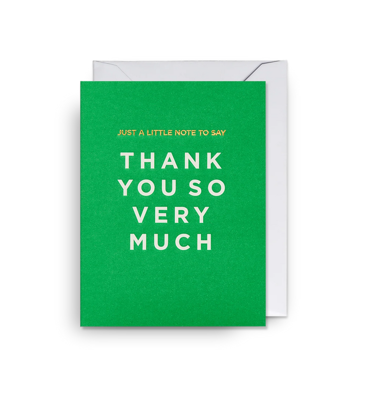 Mini Just A Note Thank You Card