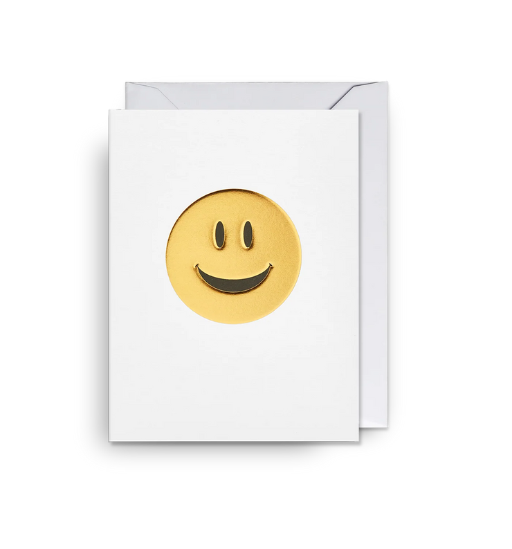 Mini Golden Smiley Card