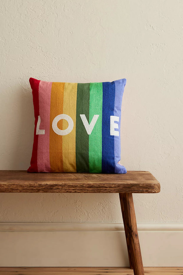 Square Needlepoint Cushion - Love