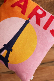 Square Needlepoint Cushion - Paris