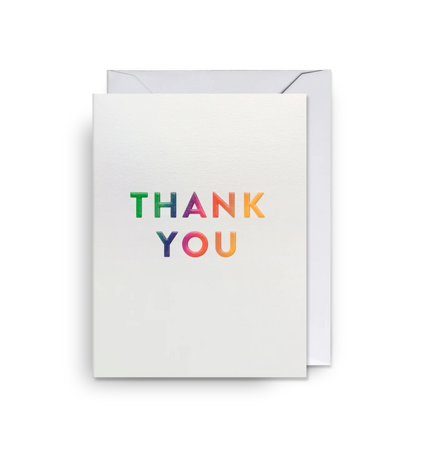 Mini Rainbow Thank You Cards - Pack of 5