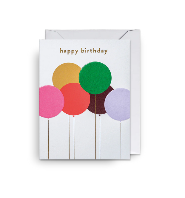 Mini Happy Birthday Balloons Card