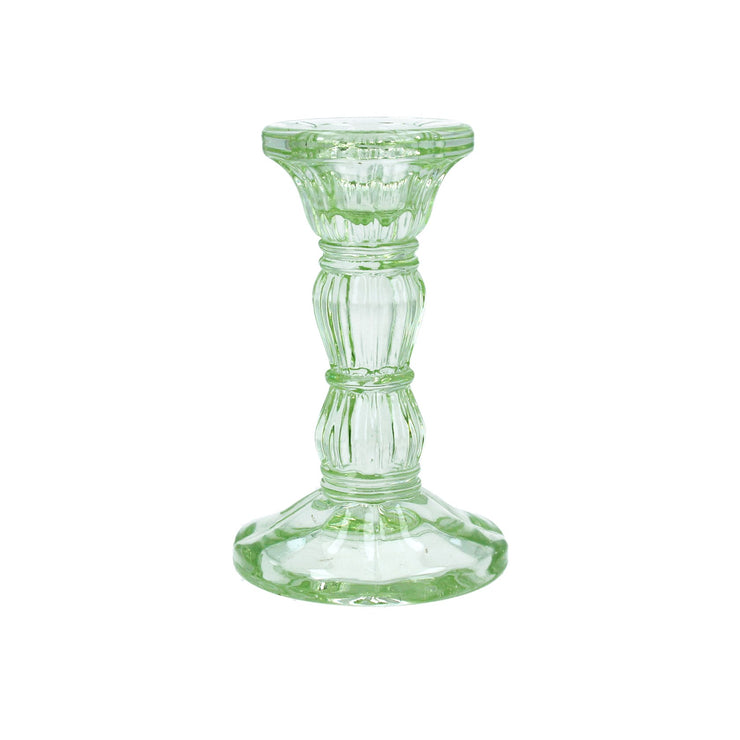 Pastel Glass Candlesticks