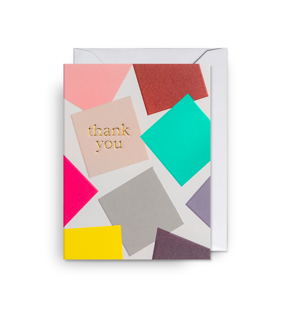Mini Geometric Shapes Thank You Card