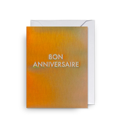 Mini Gold Bon Anniversaire Card