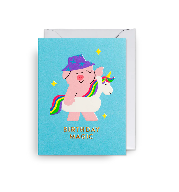 Mini Birthday Magic Pig Card