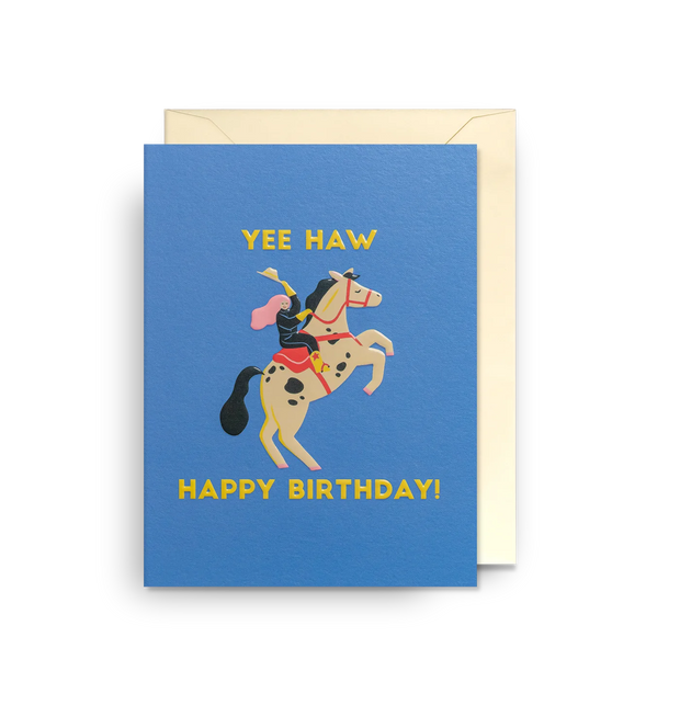 Mini Yee Haw Happy Birthday Card