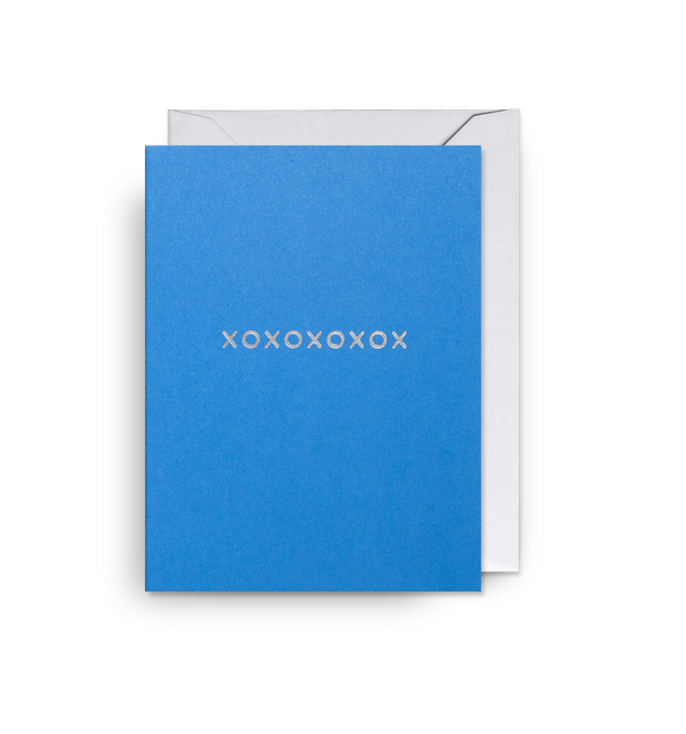 Mini XOXOXOX Blue Card