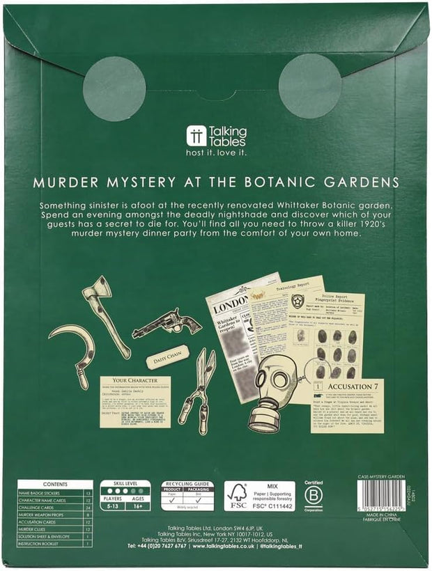Talking Tables Mini Murder Mystery Garden