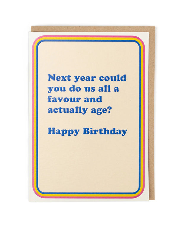 Cath Tate Next Year Do Us A Favour Card