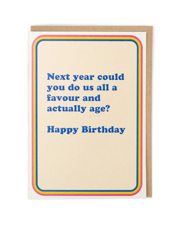 Cath Tate Next Year Do Us A Favour Card