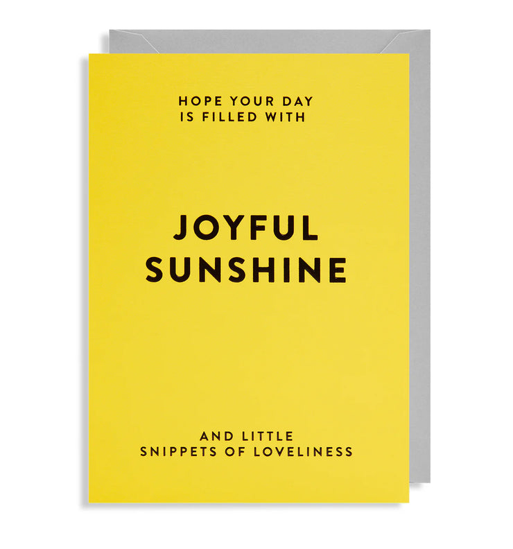 Joyful Sunshine Birthday Greetings Card