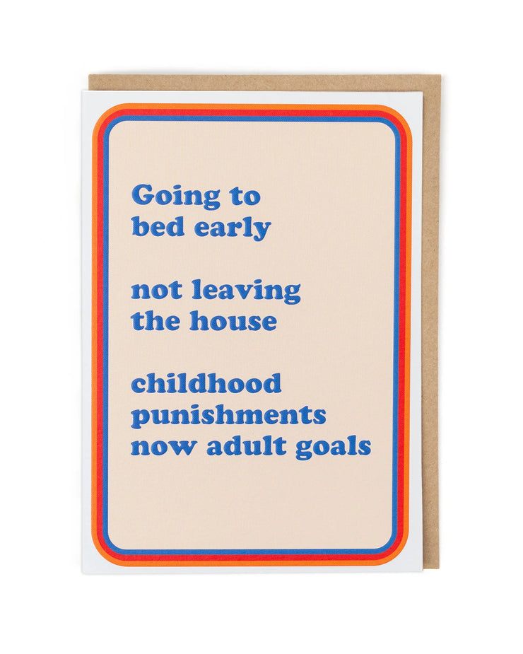Cath Tate Going To Bed Early Card