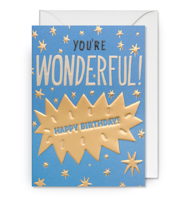 You're Wonderful! Happy Birthday Card