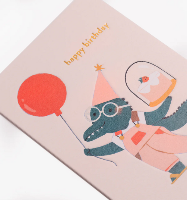 Happy Birthday Crocodile Card