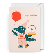 Happy Birthday Crocodile Card