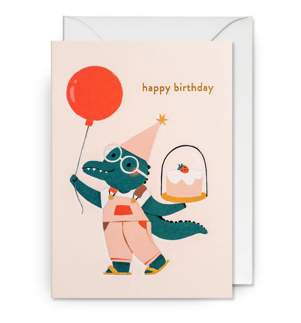 Happy Birthday Crocodile Card