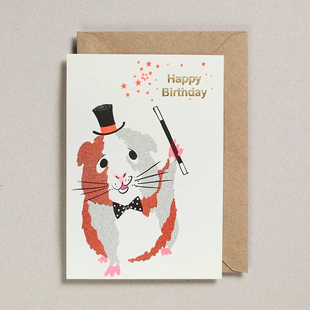 Petra Boase Happy Birthday Guinea Pig Card