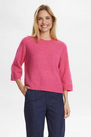 Numph Nuriette Selma Pullover - Fandango Pink