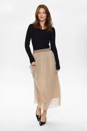 Nusea Gold Net Skirt