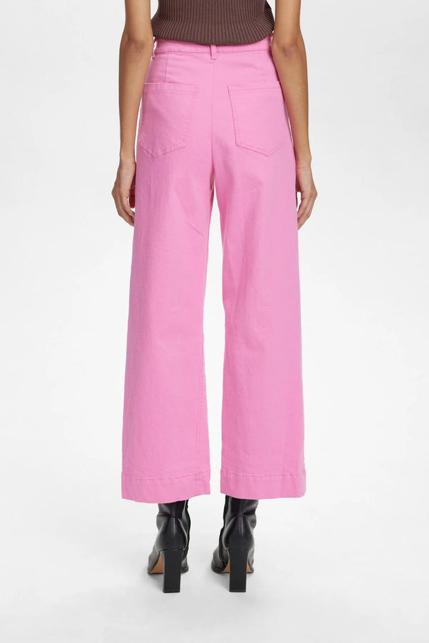 Numph Nululu Cropped Pink Trousers