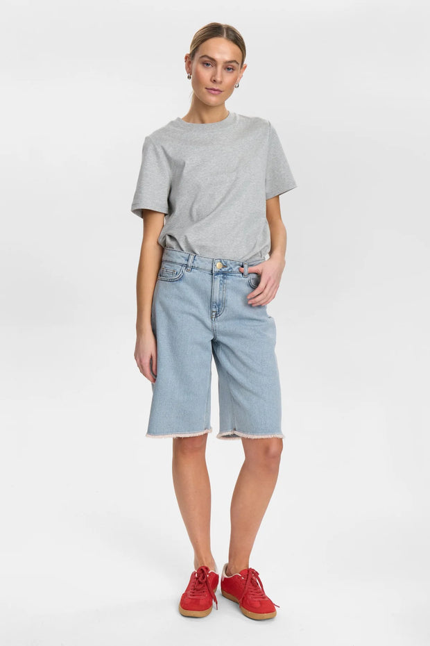 Numph Toronto Shorts - Light Blue Denim