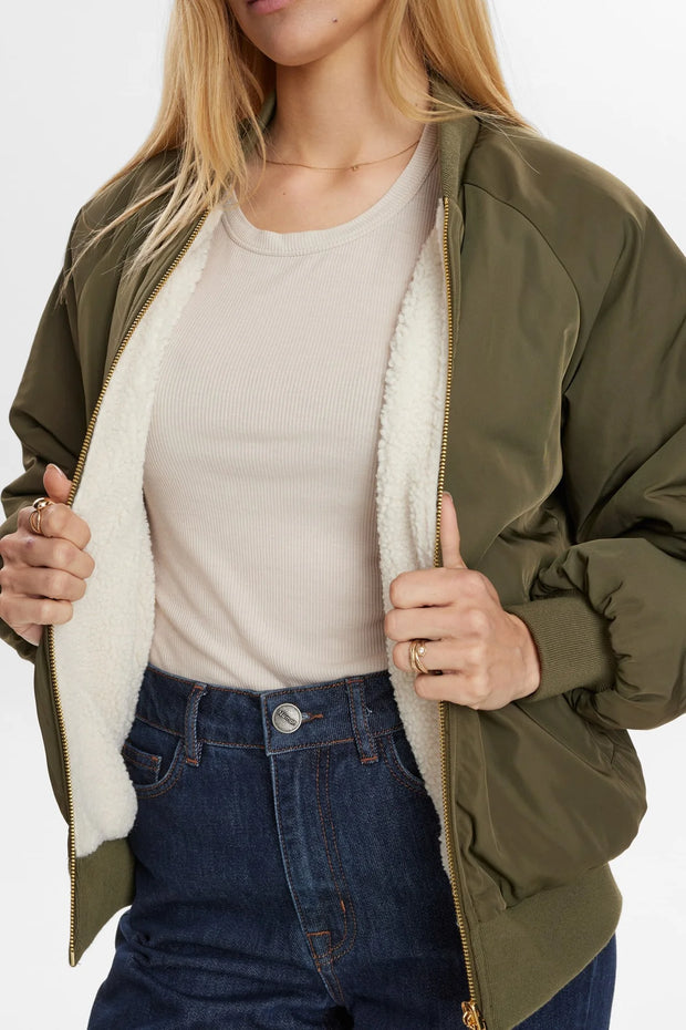 Numph Nuetera Reversible Jacket - Grape Leaf