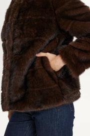 Numph Nuwindall Jacket - Black Coffee