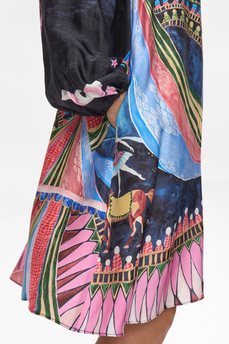 Numph Nustarla Short Dress - Obsidian