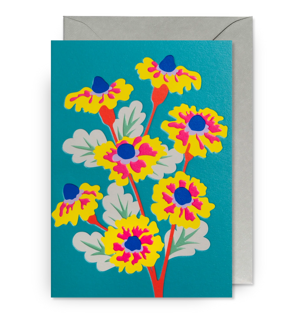 Marigold Floral Greeting Card