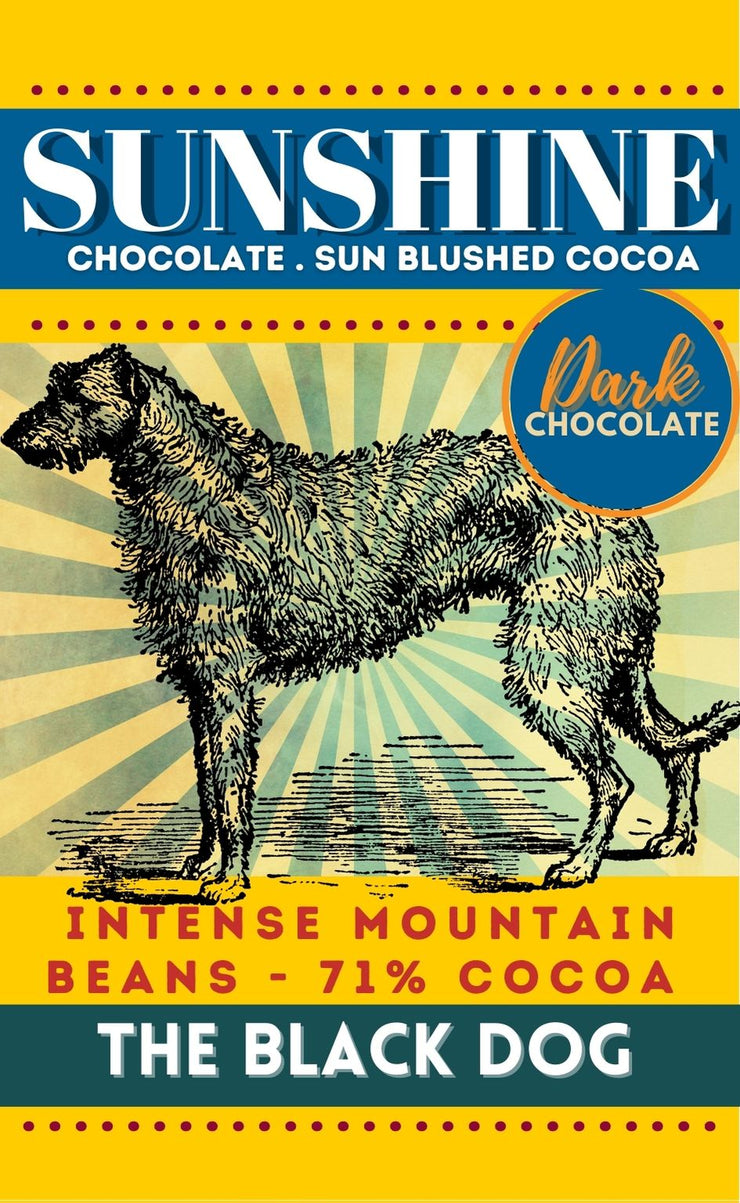 Sunshine Chocolate - The Black Dog Dark Chocolate