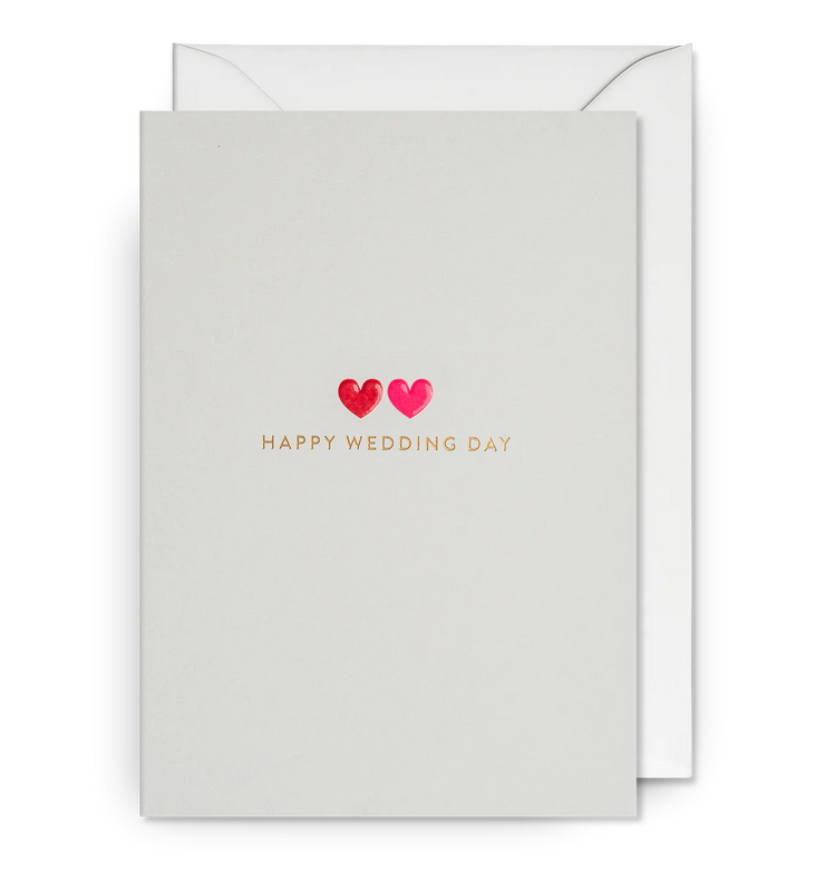 Happy Wedding Day Hearts Card