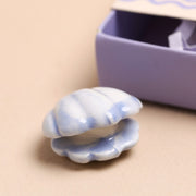 Tiny Matchbox Ceramic Tokens - Oyster