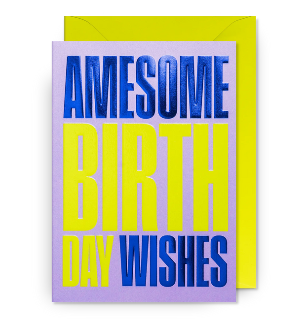 Awesome Birthday Wishes Card