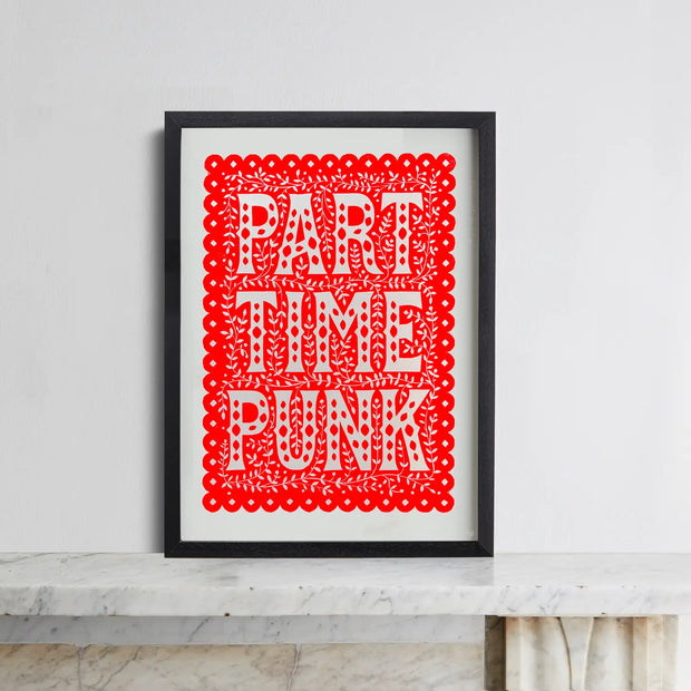 Pressed and Folded Print - Part Time Punk