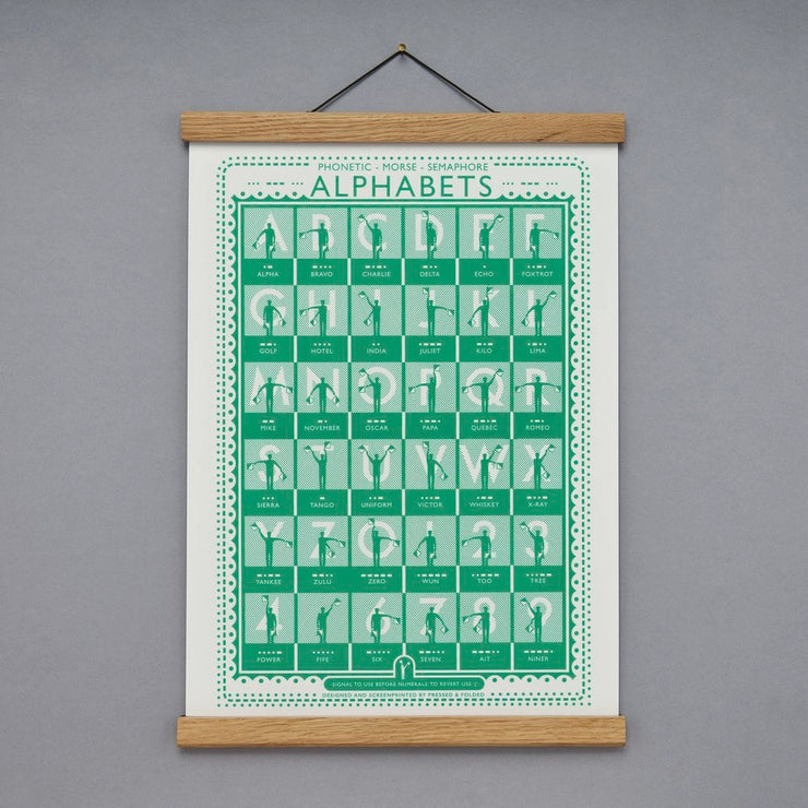 Pressed and Folded Print - Alphabets